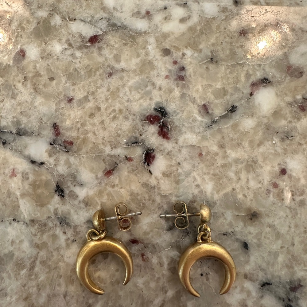 Madewell Crescent Moon Earrings